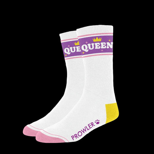 Prowler Queen Socks White Purple Yellow
