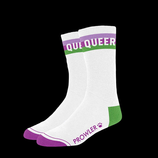 Prowler Queer Socks White Purple Green