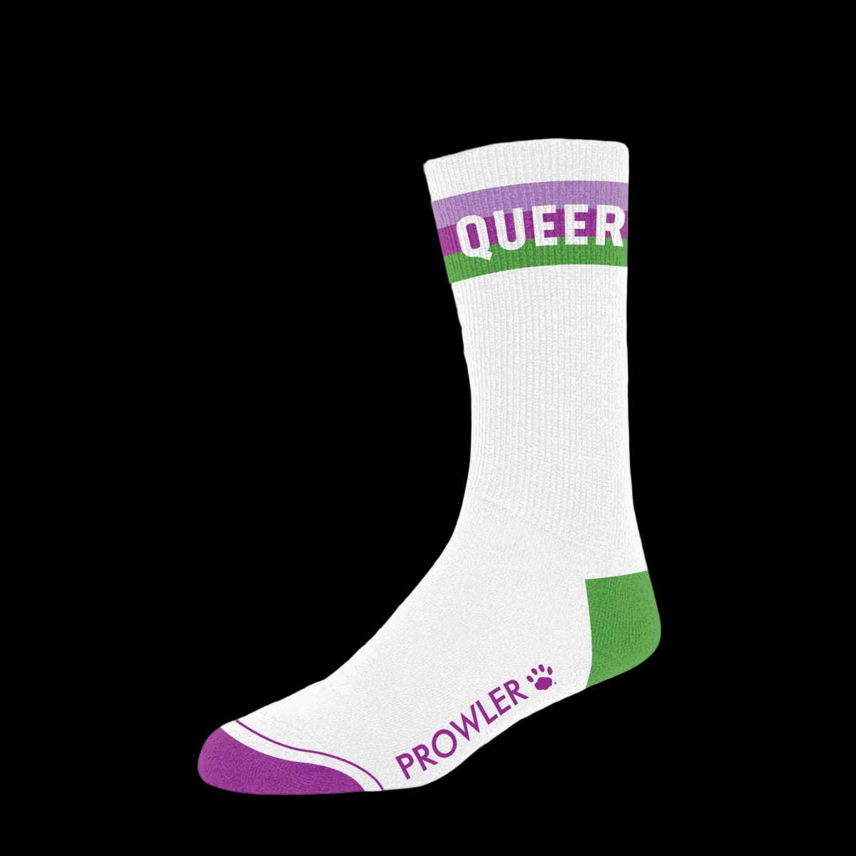 Prowler Queer Socks White Purple Green