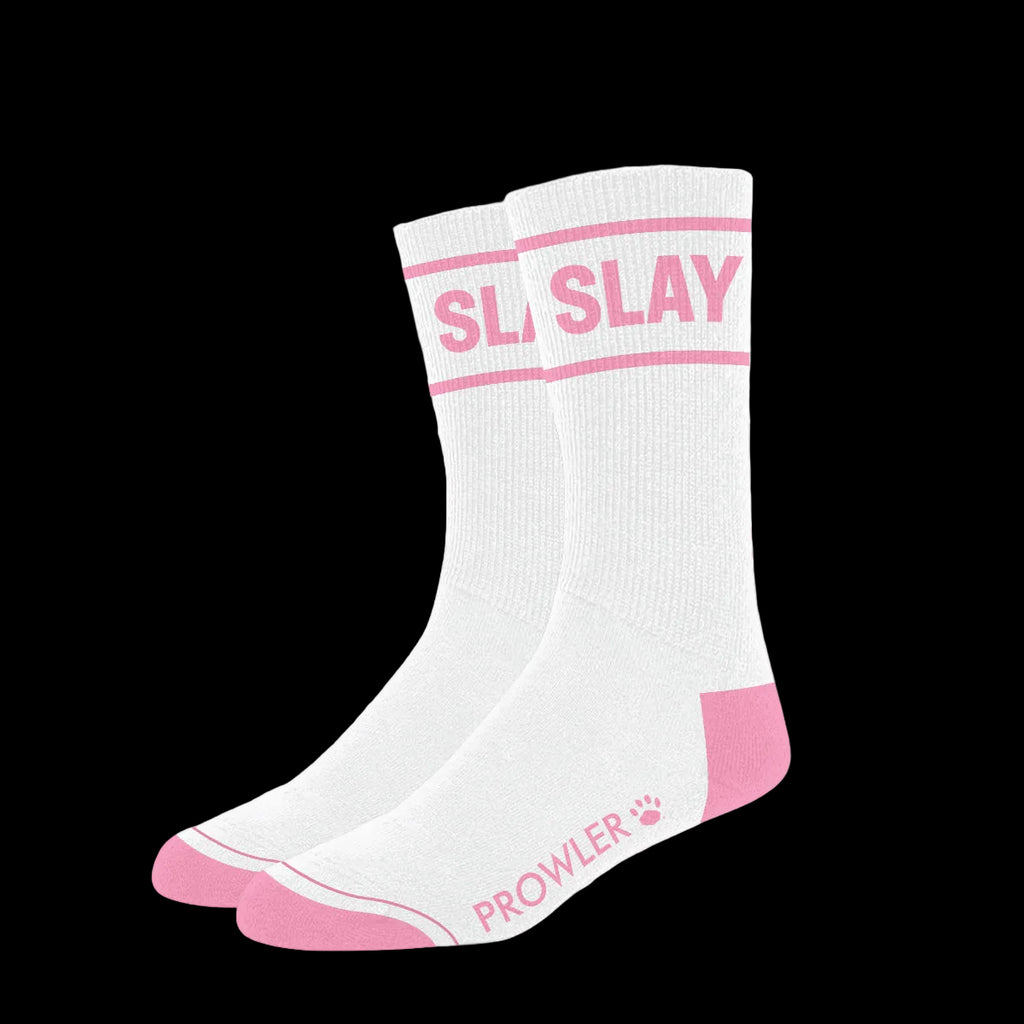 Prowler Slay Socks White Pink