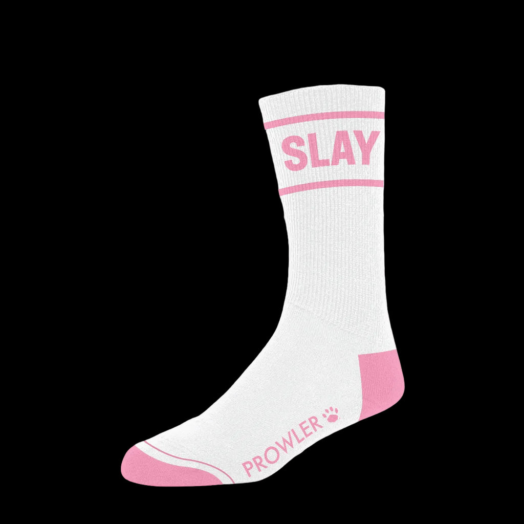 Prowler Slay Socks White Pink