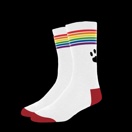 Prowler Pride Socks White Rainbow
