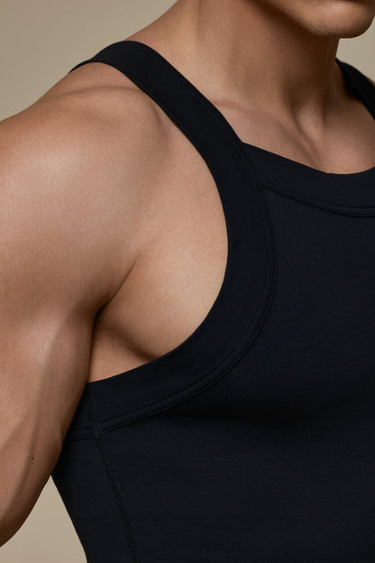 VISIBLY SQUARE TANKTOP PRIDE - BLACK