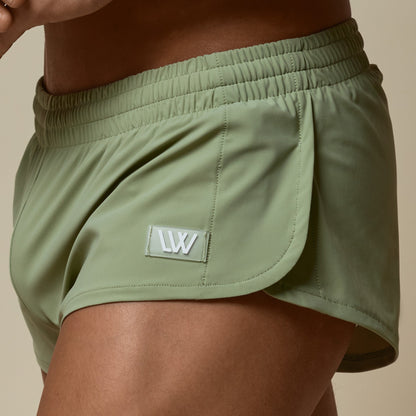 SWIM HYBRID SHORT - SAGE GREEN