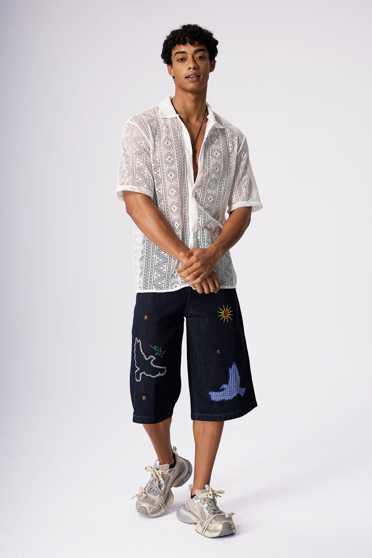 Pale Shine Lace Shirt