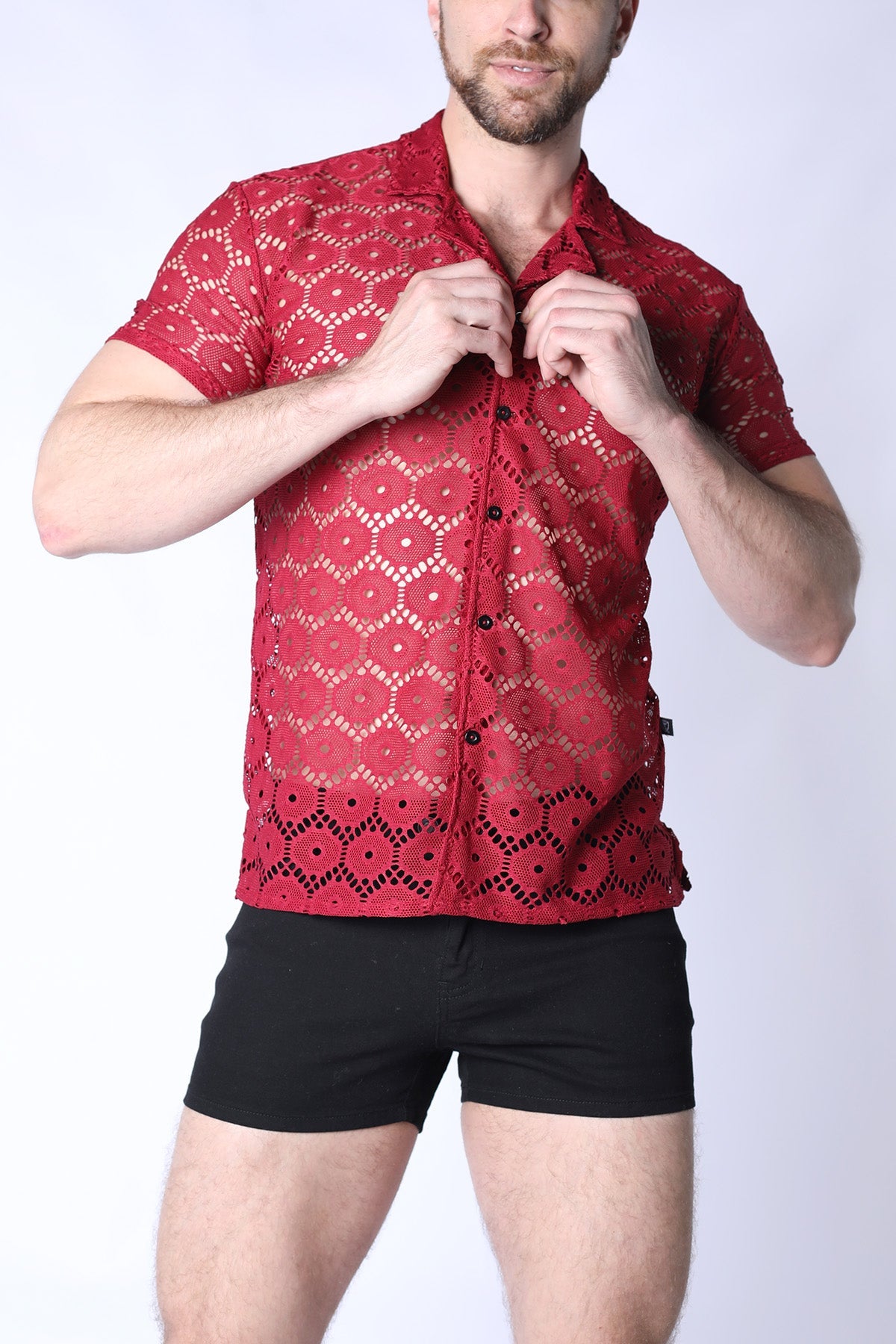 Palermo Button Down Mesh Shirt