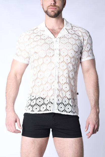 Palermo Button Down Mesh Shirt