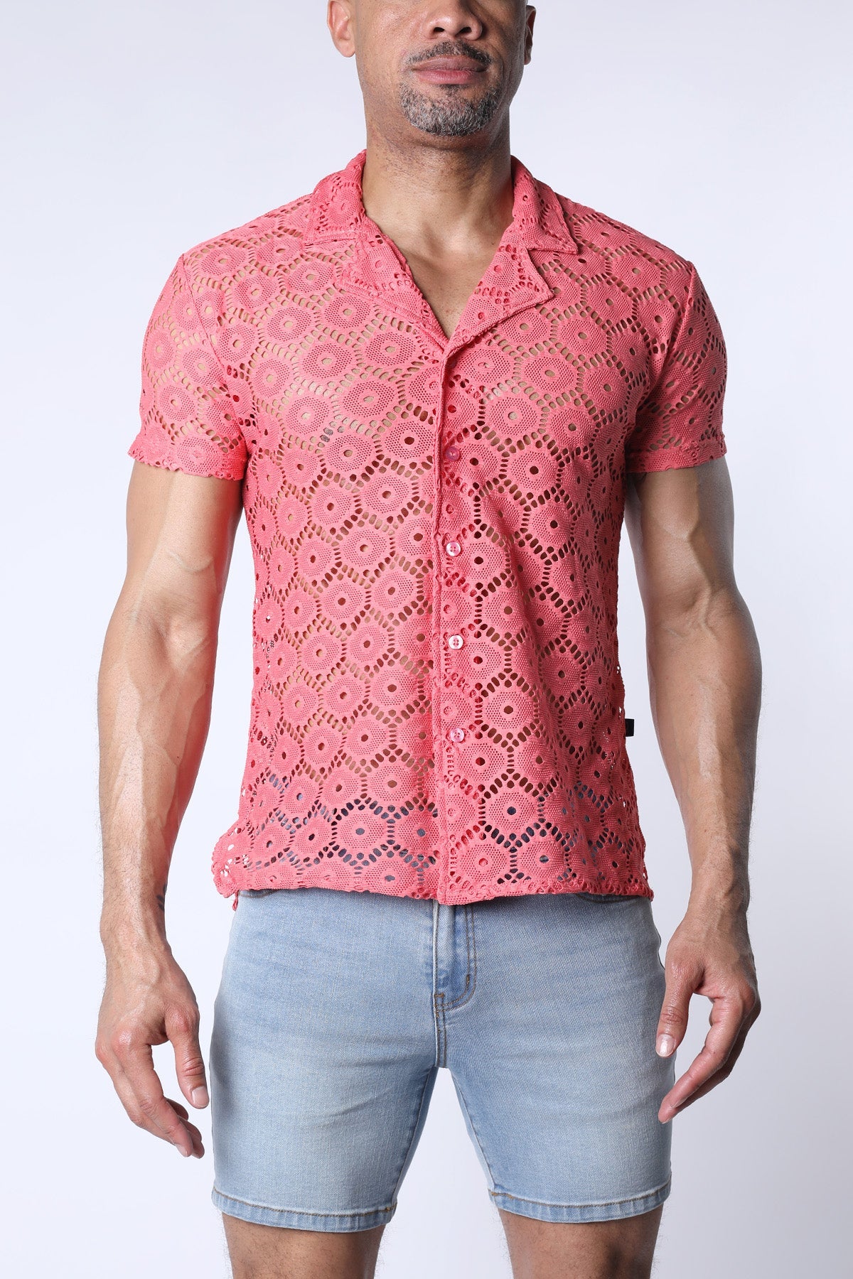 Palermo Button Down Mesh Shirt