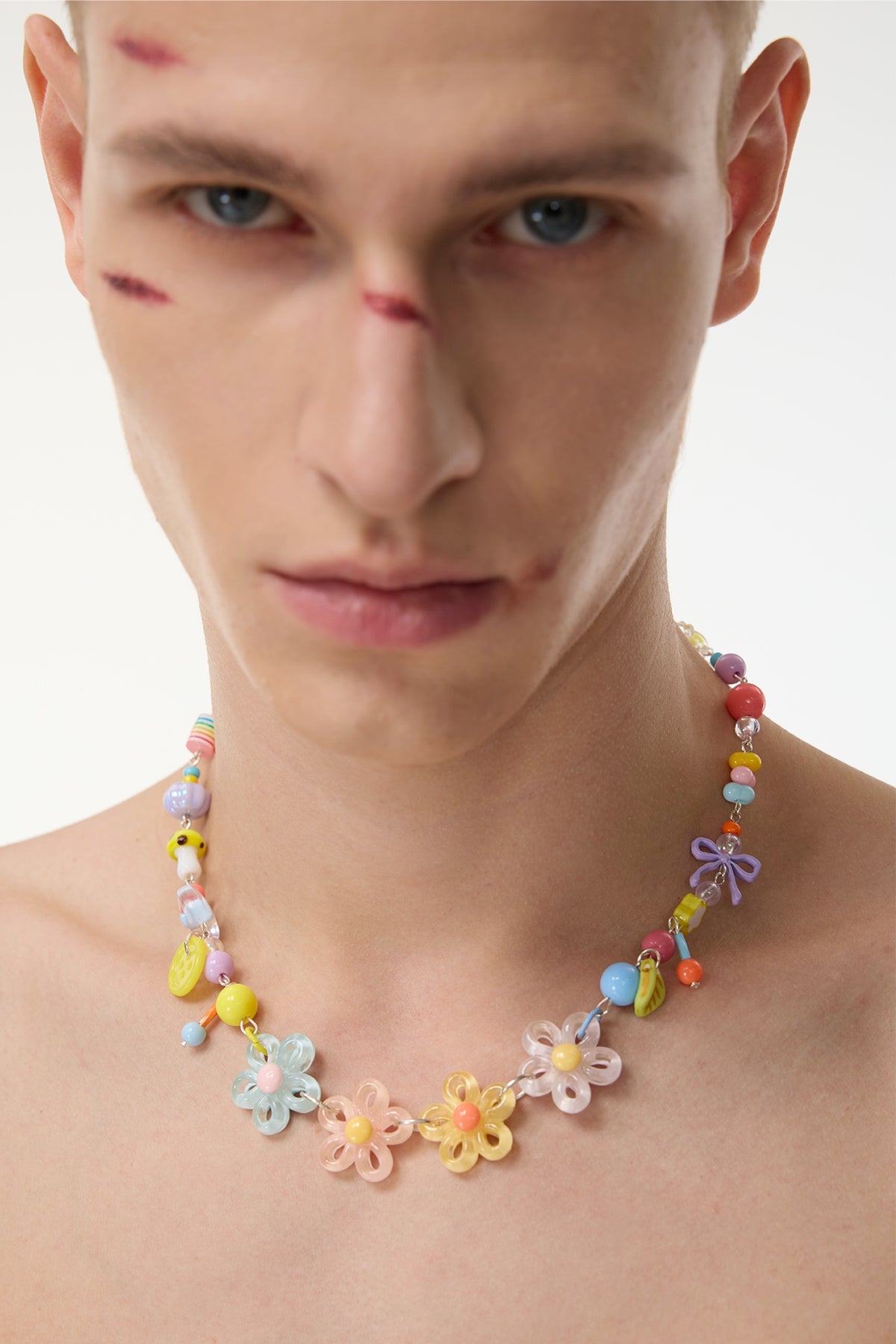Palette Earring Flower Necklace