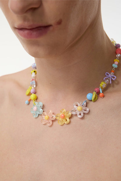 Palette Earring Flower Necklace