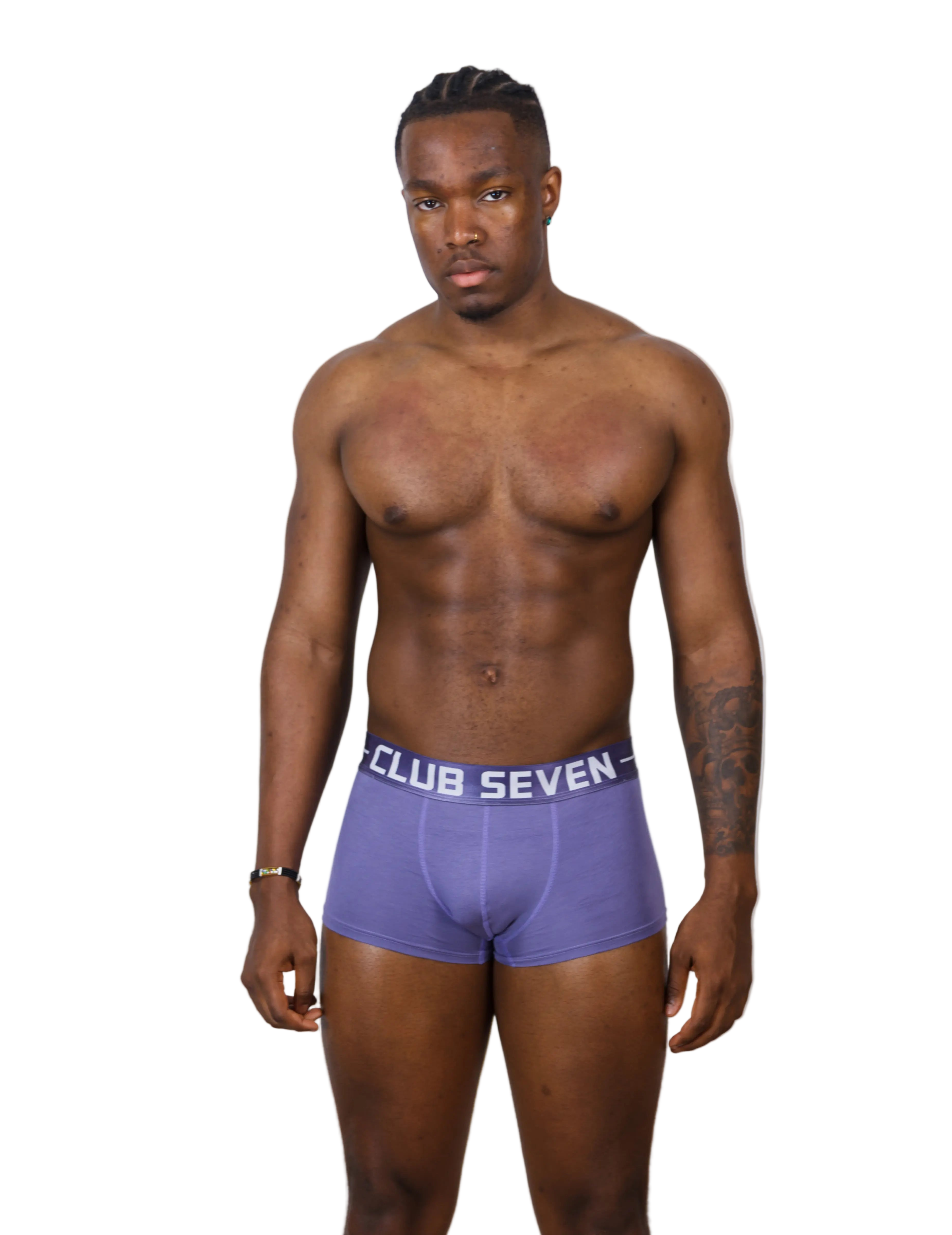 LUXE Cotton Trunks Purple