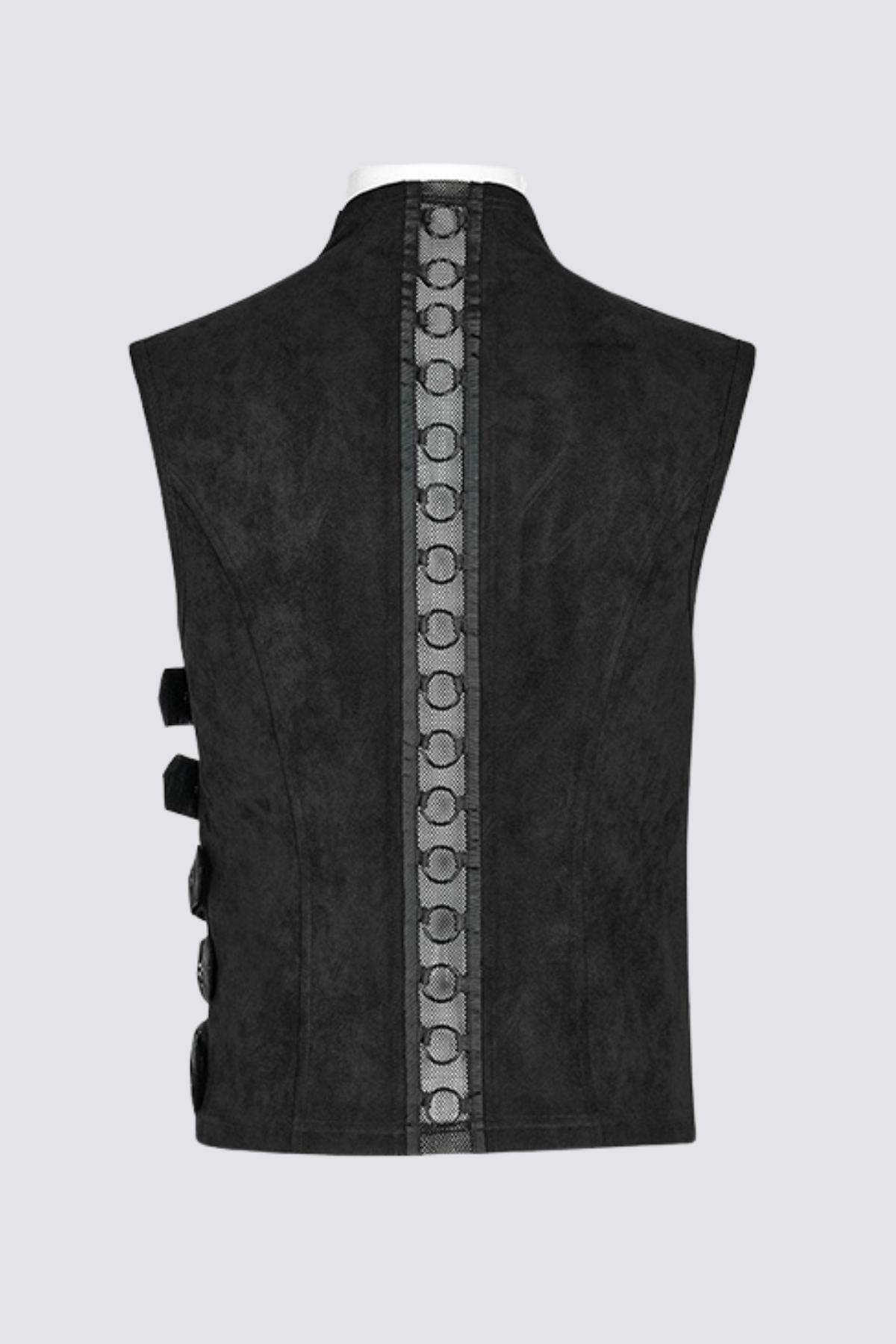Phantom Wrap Button Cutout Vest