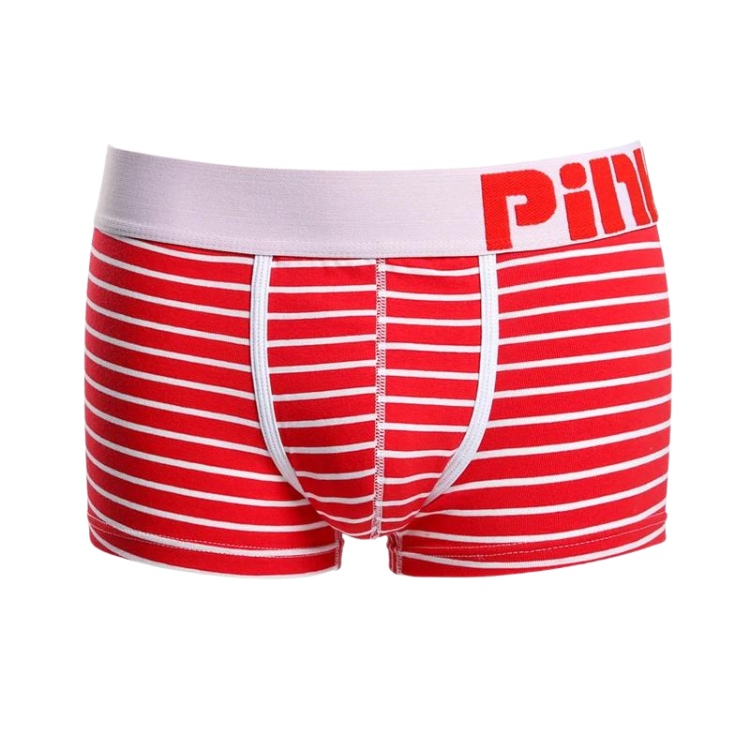 Pink Hero Simple Striped Boxers