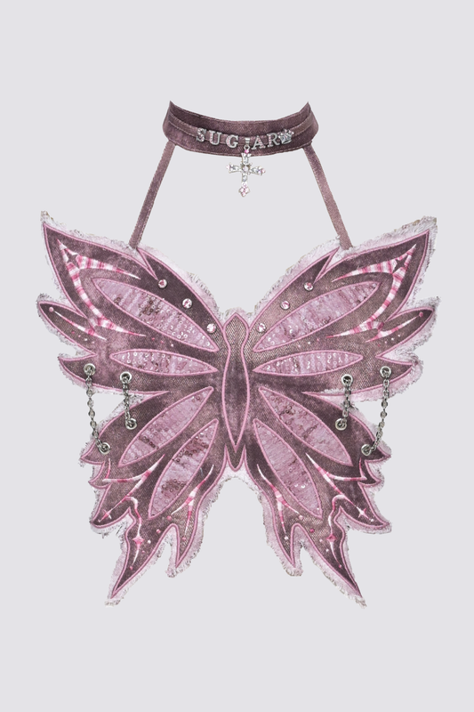 Pixel Love Butterfly Chain Corset