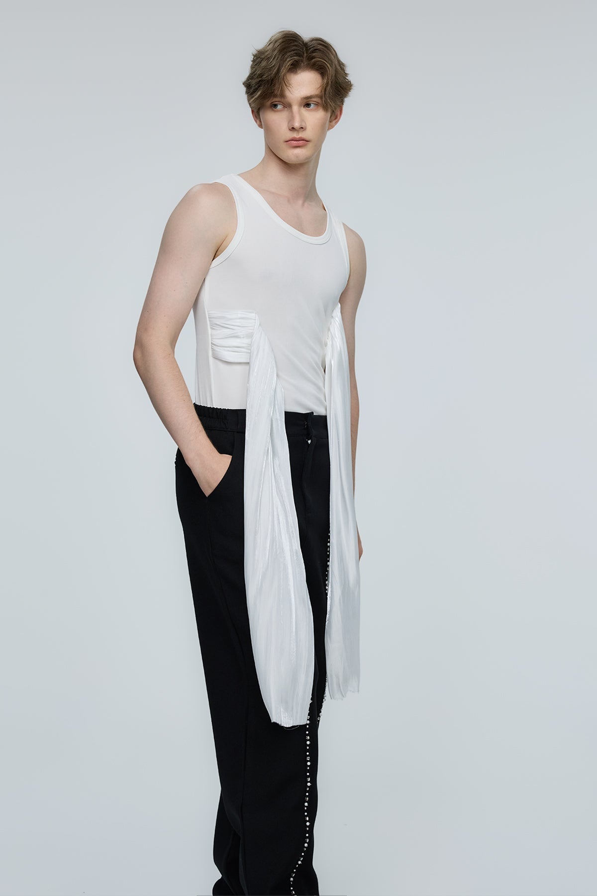 Plasma Glide Flowing Ribbon Tank Top