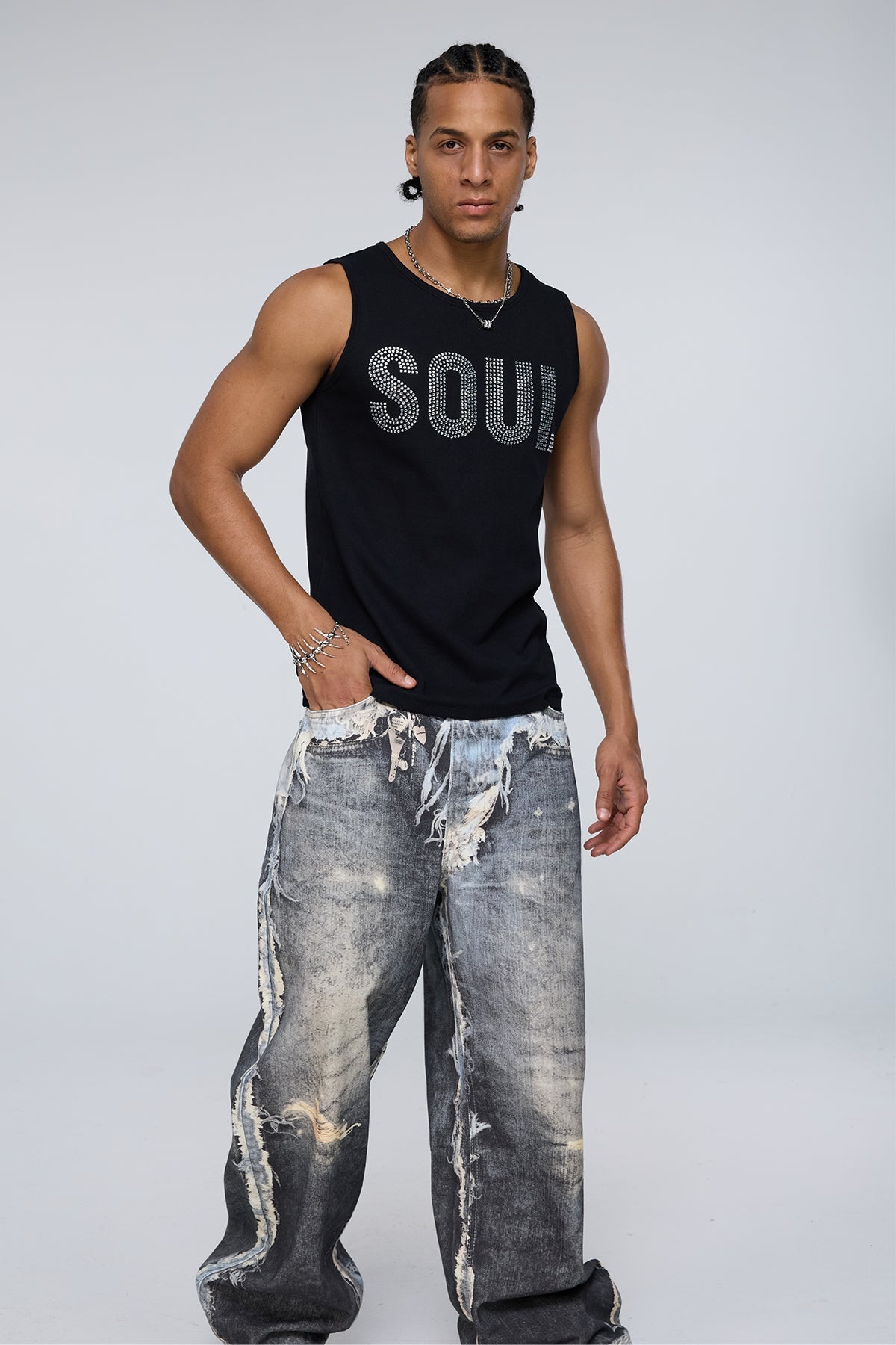Plasma Glitz Rhinestone Tank Top