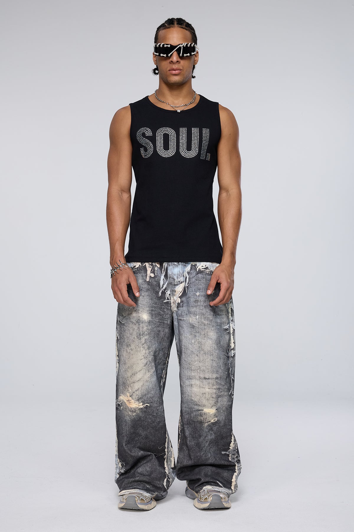 Plasma Glitz Rhinestone Tank Top
