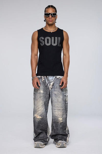 Plasma Glitz Rhinestone Tank Top