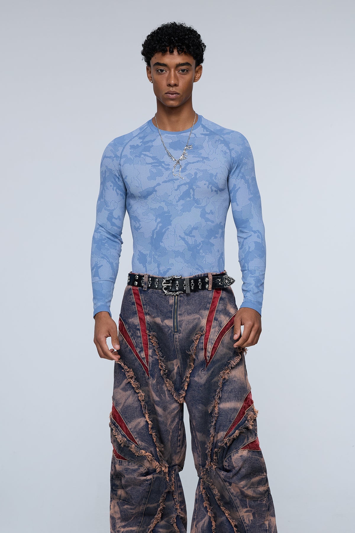 Plastic Crush Long Sleeve Top