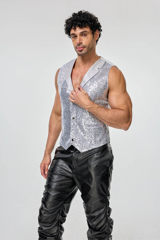 Polished Radiance Sequin Vest