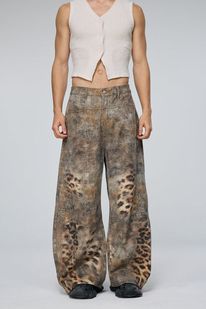 Predator Trace Leopard Barrel Jeans