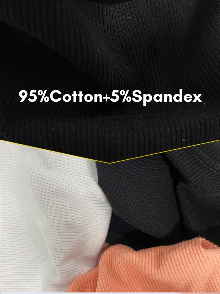 2 Pack Men's Low-Rise High-Cut Ribbed Cotton Bikini