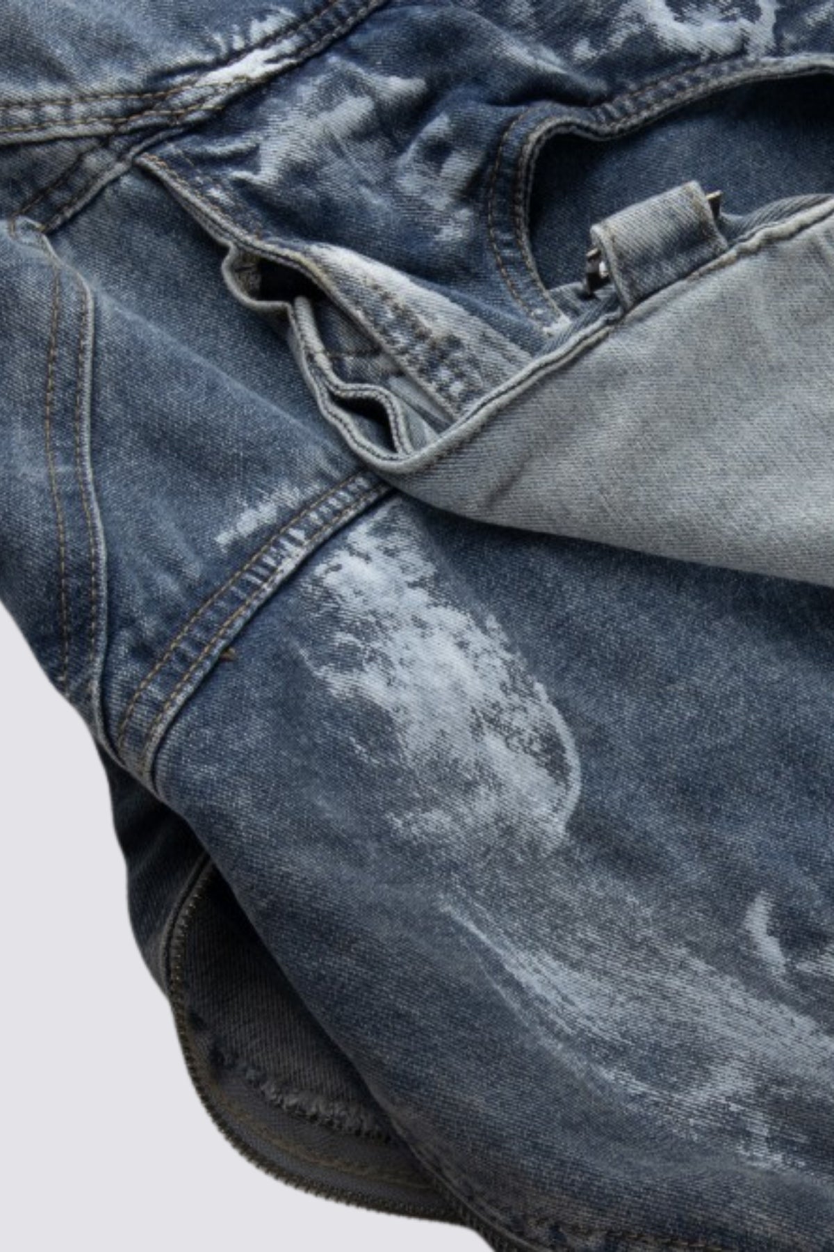 Primal Blue Tie Dye Wide Leg Jeans