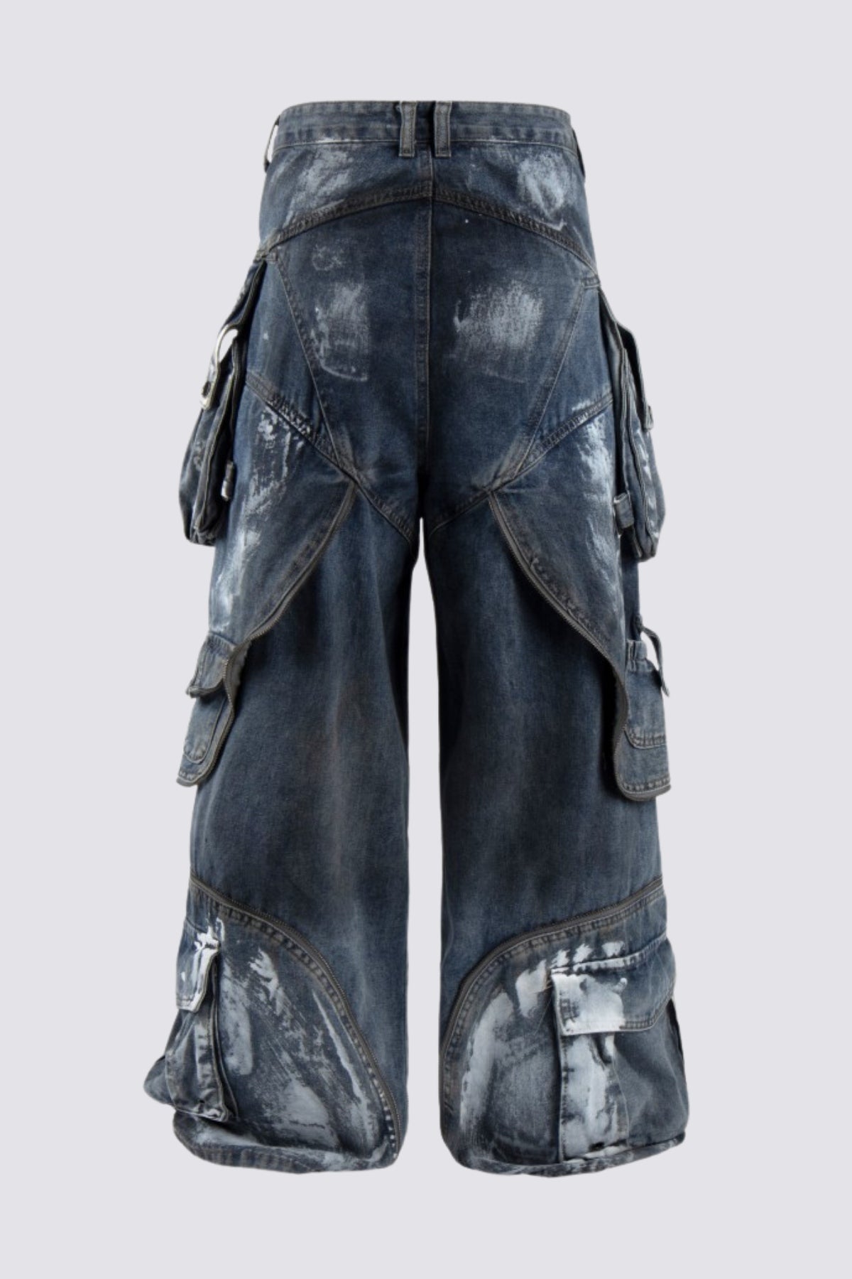 Primal Blue Tie Dye Wide Leg Jeans