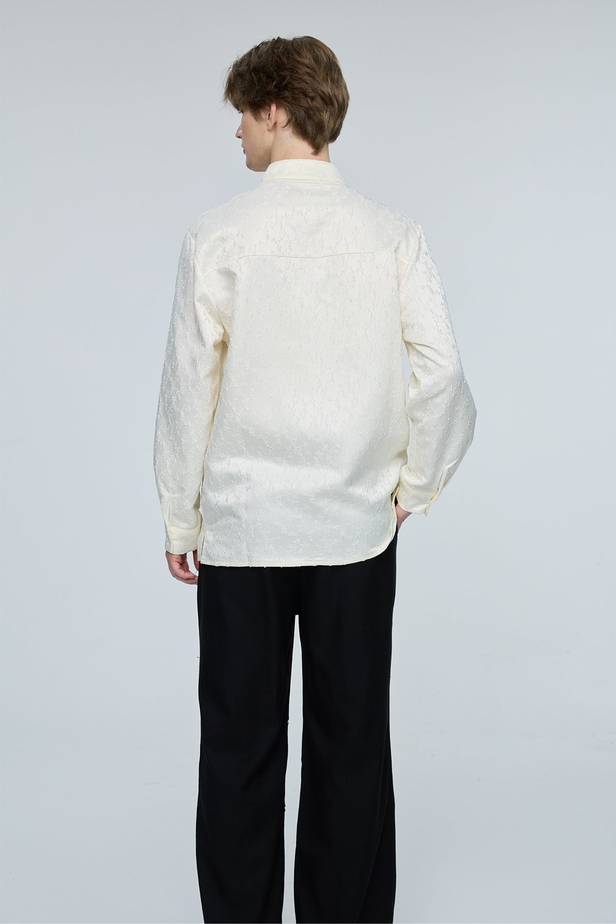 Prime Color Long Sleeve Fringe Shirt