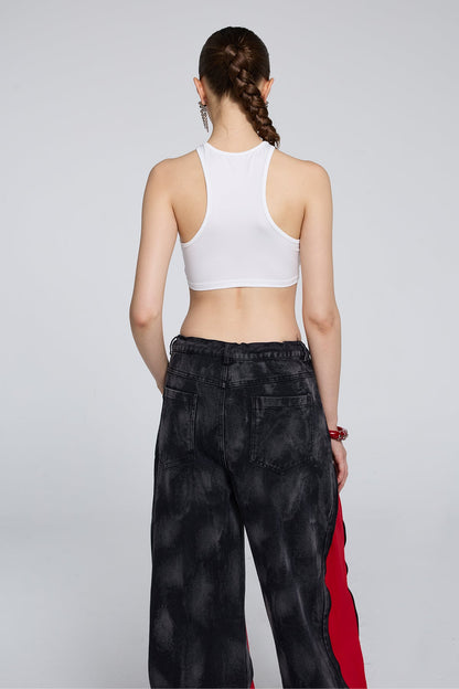 Prime Glyph Print Crop Top