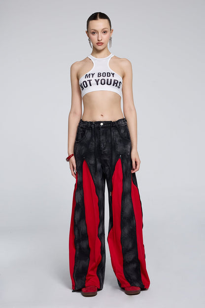 Prime Glyph Print Crop Top