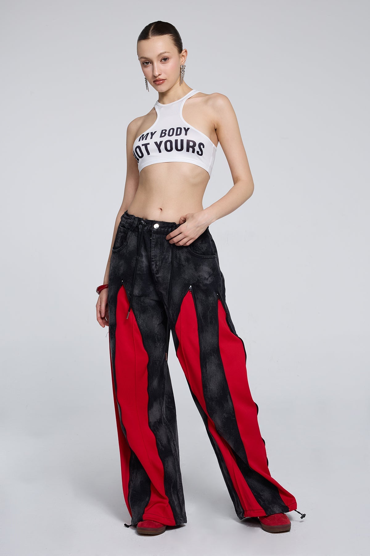 Prime Glyph Print Crop Top