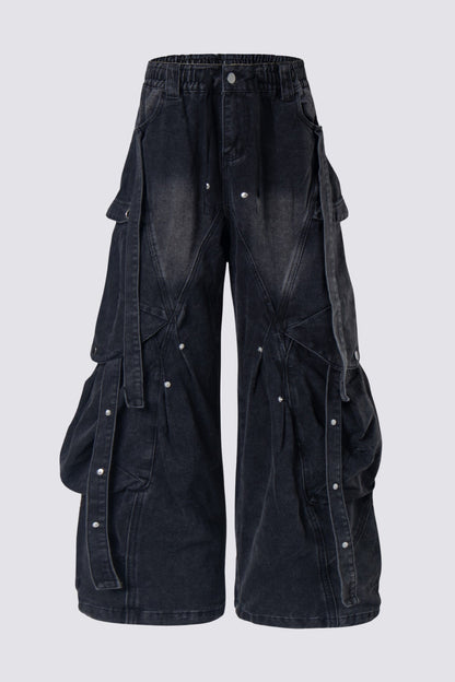Prime Twill Barrel Cargo Jeans