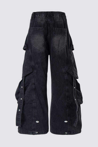 Prime Twill Barrel Cargo Jeans
