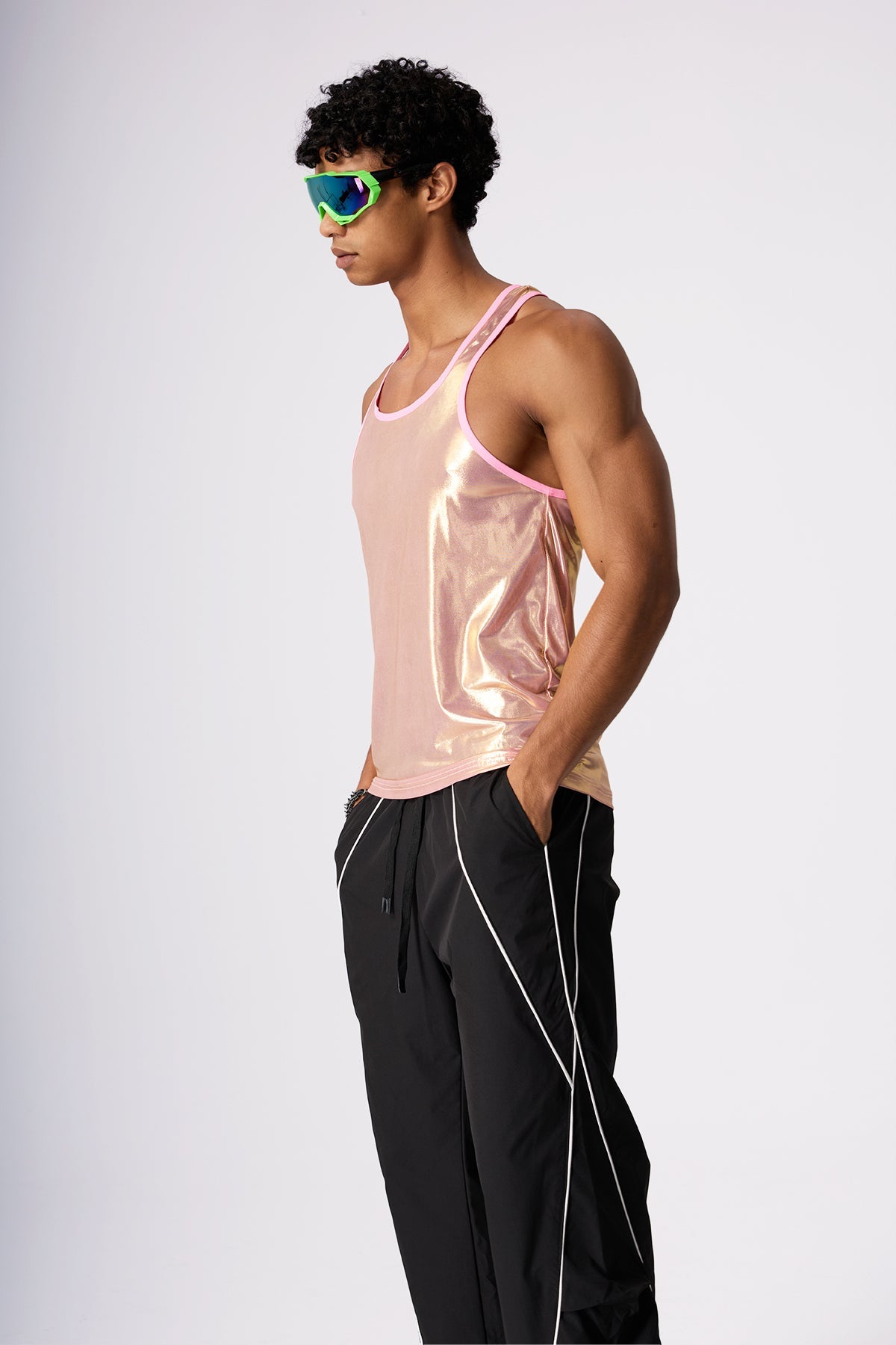 Princess Code Metallic Sleeveless Top