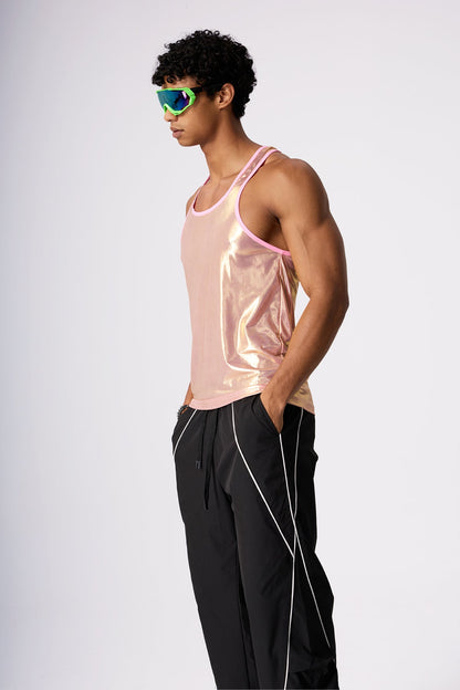 Princess Code Metallic Sleeveless Top