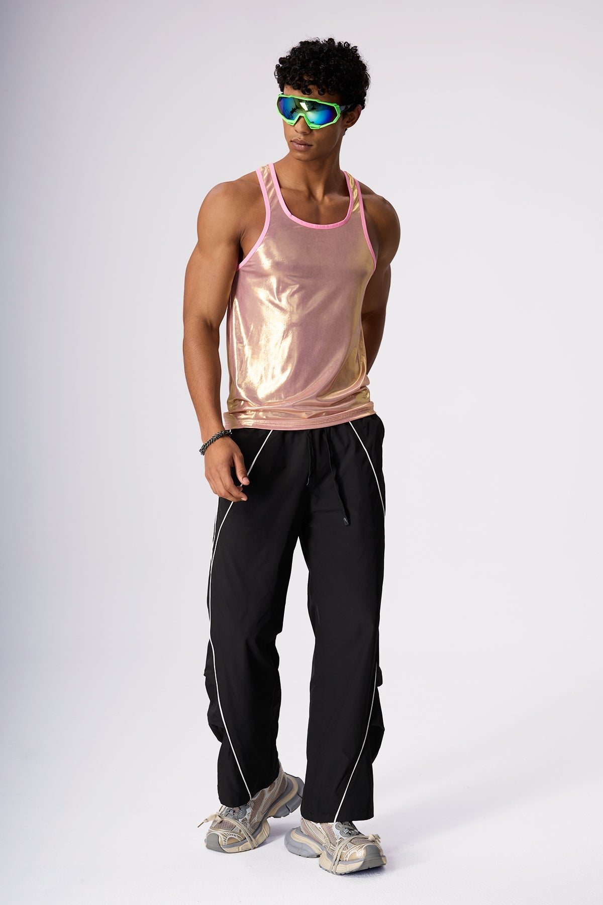Princess Code Metallic Sleeveless Top