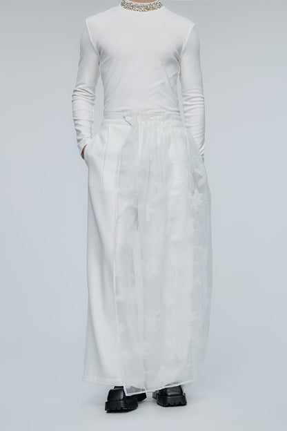 Prism Flow Tulle Wide Leg Pants