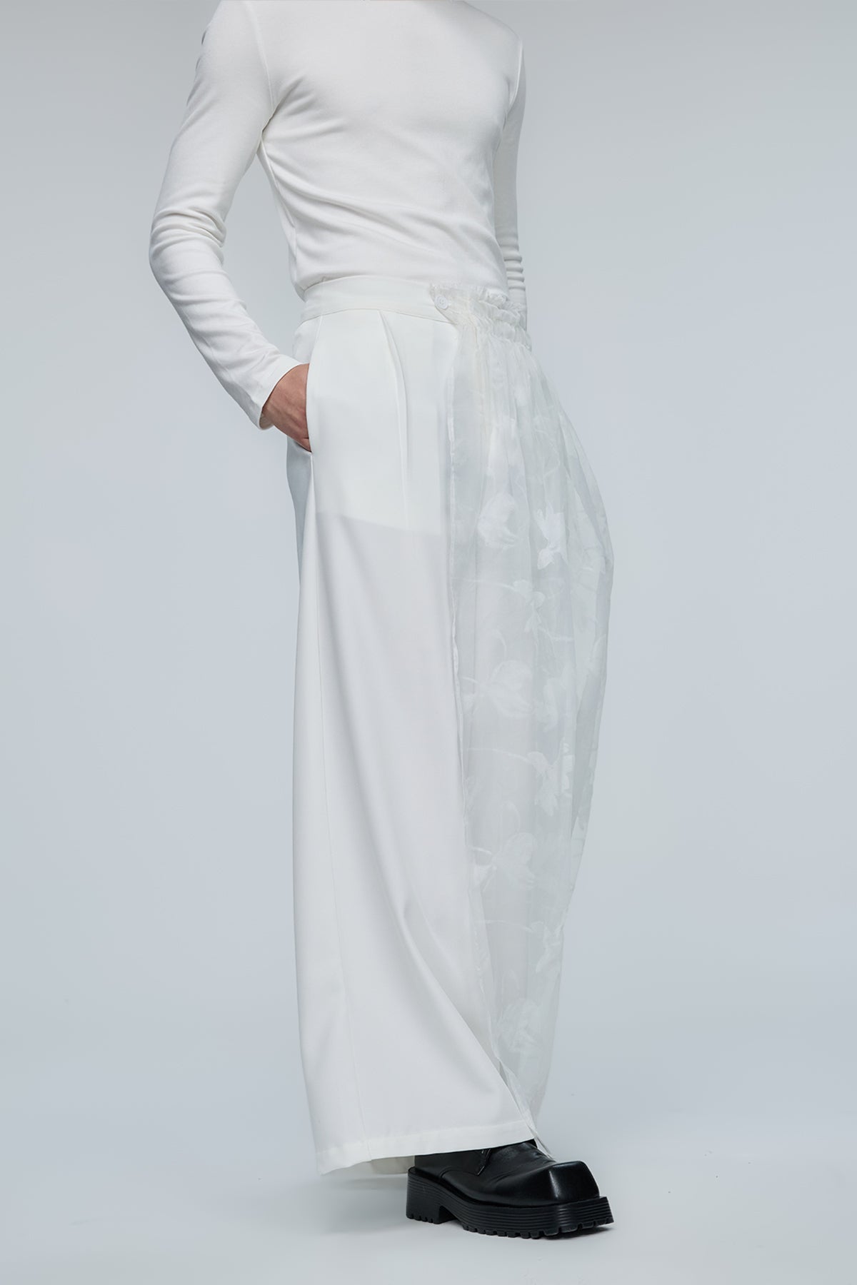 Prism Flow Tulle Wide Leg Pants