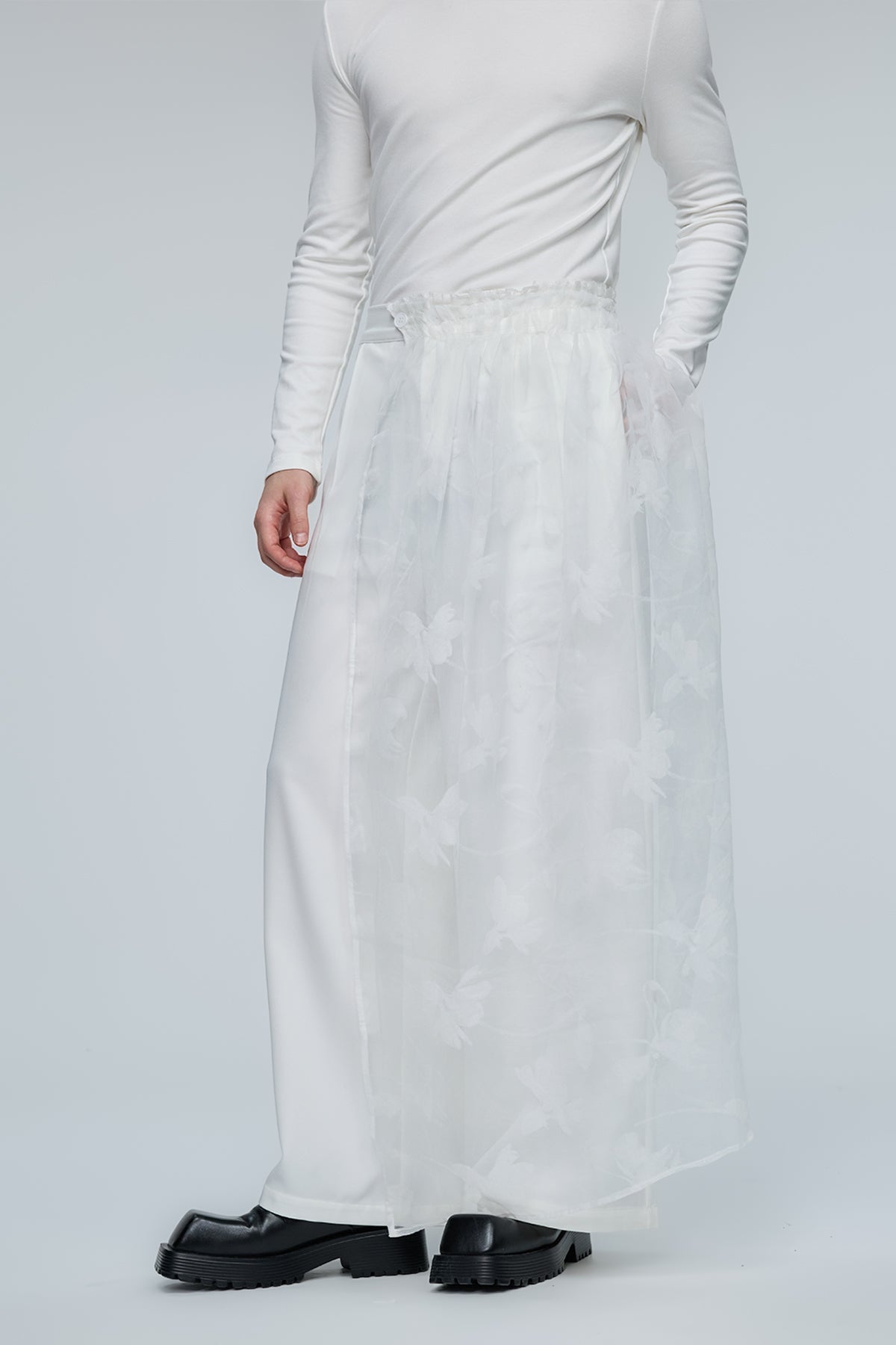Prism Flow Tulle Wide Leg Pants