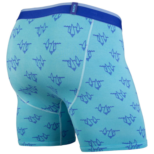 MENS CLASSIC BOXER BRIEFS: REGATTA CARIBBEAN BLUE