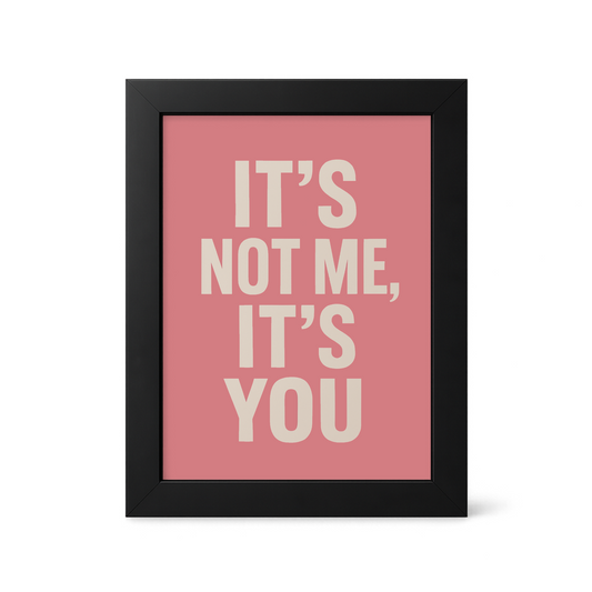 Foul Frame | It's Not Me, It's You | 6" x 4"