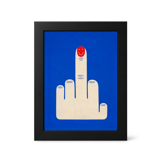 Foul Frame | Smiley Fuck You | 6" x 4"
