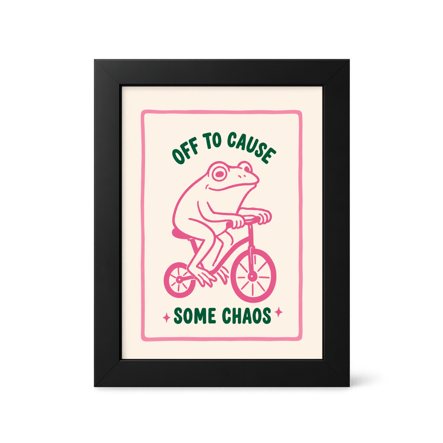 Foul Frame | Off to Cause Some Chaos | 6" x 4"