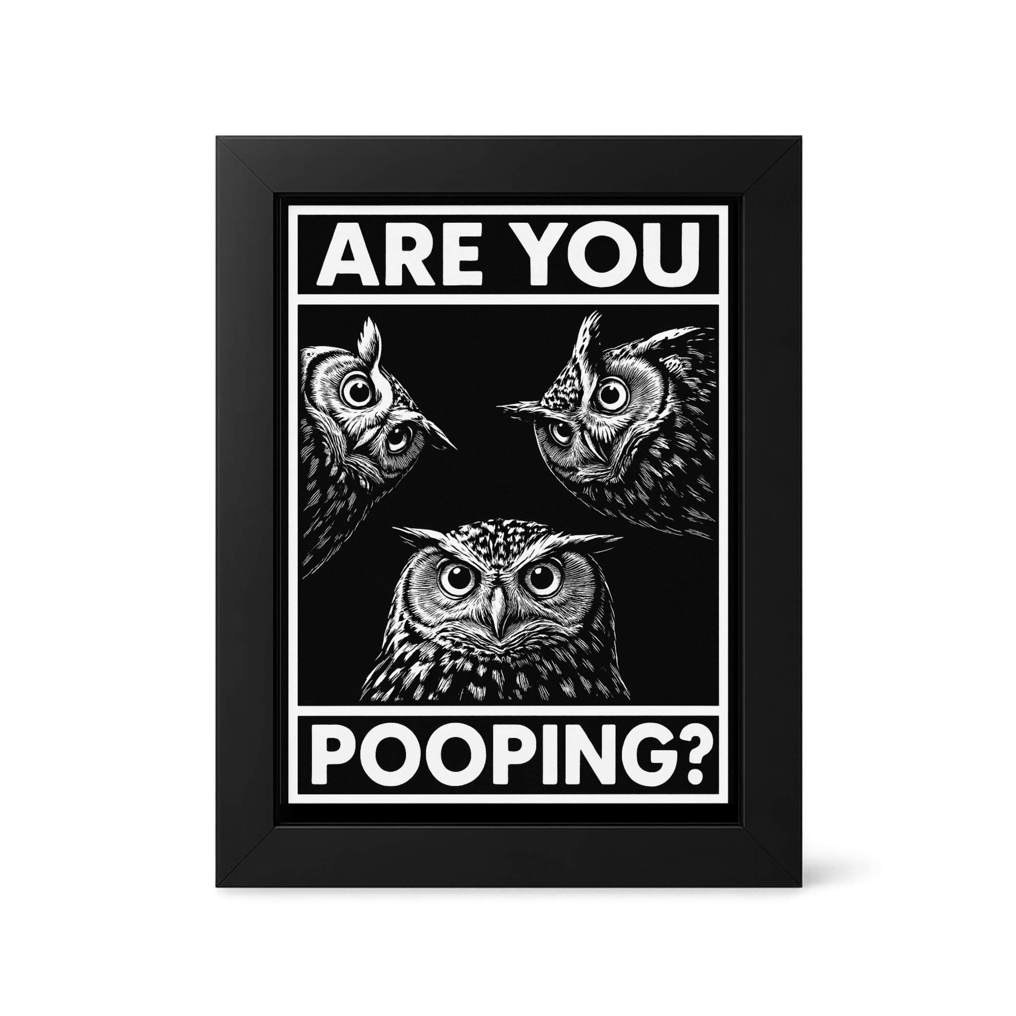 Foul Frame | Are You Pooping | 6" x 4"
