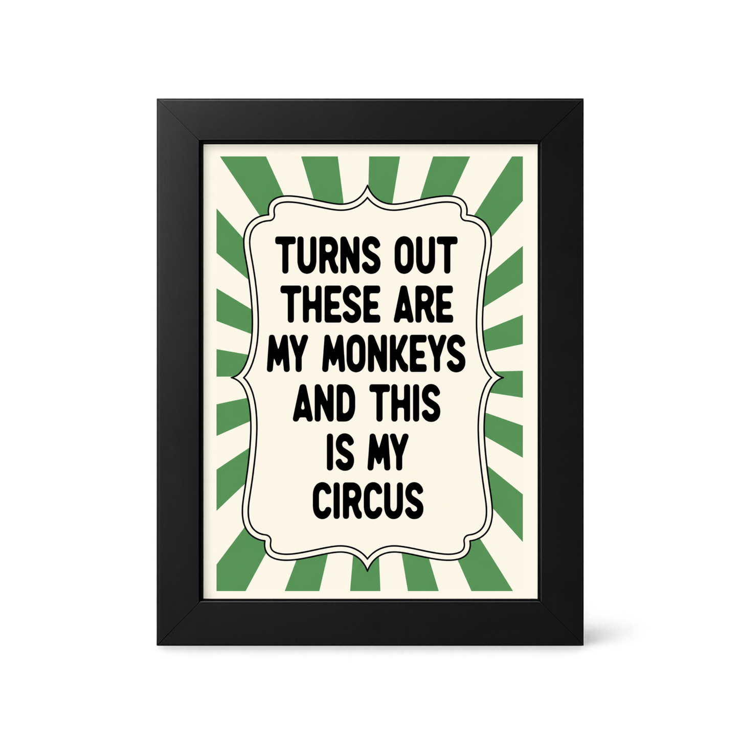 Foul Frame | Turns Out These Are My Monkeys | 6" x 4"