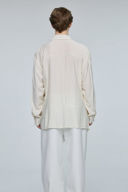 Pulse Glare Draped Long Sleeve Top