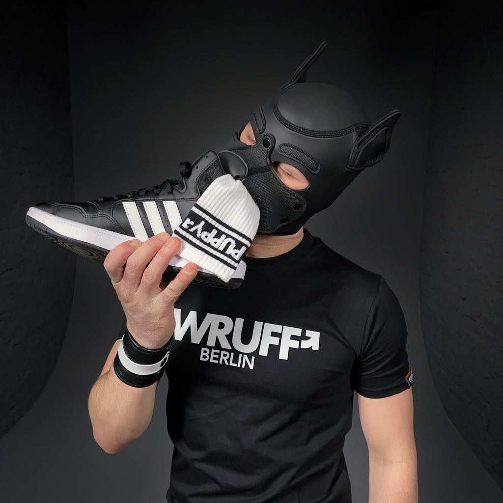 PUPPY SOCKS WHT/BLK