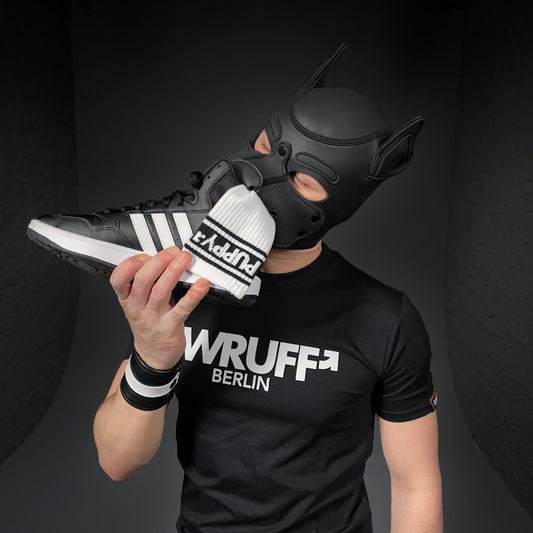 PUPPY SOCKS WHT/BLK