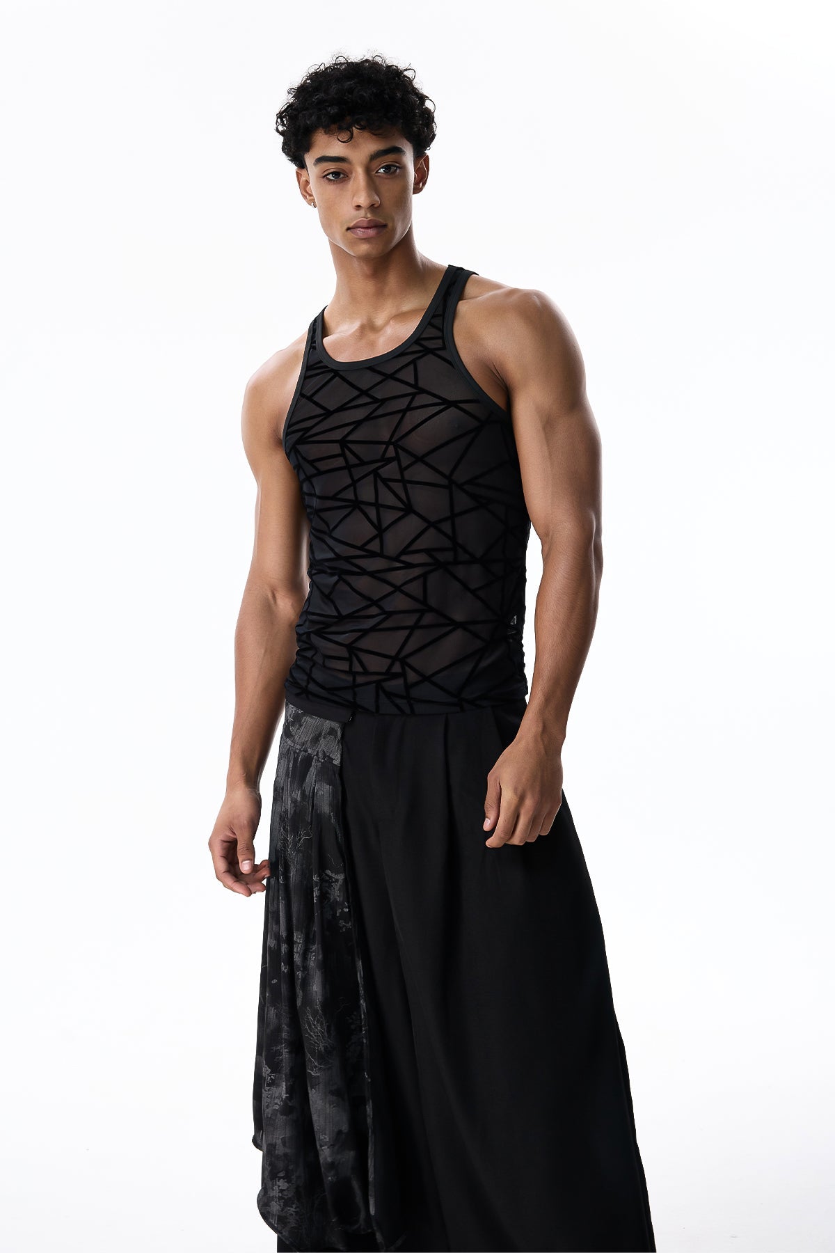 Pure Drift Mesh Sleeveless Top